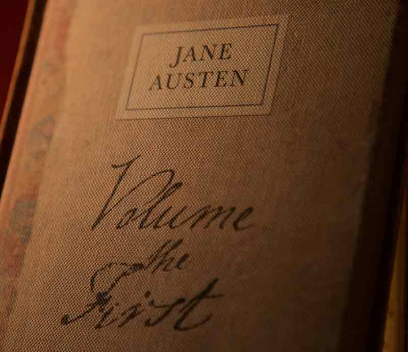 Antique brown cover with author's name and title 'Volume the First'.