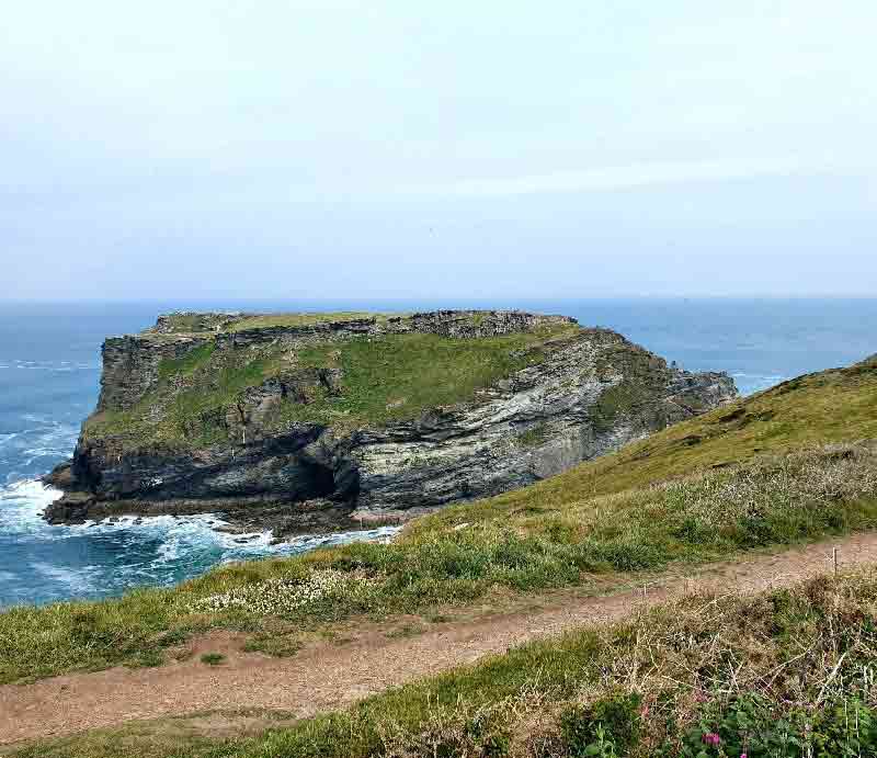 Rocky coastline.