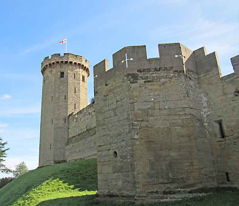 The battlements on a sunny day.