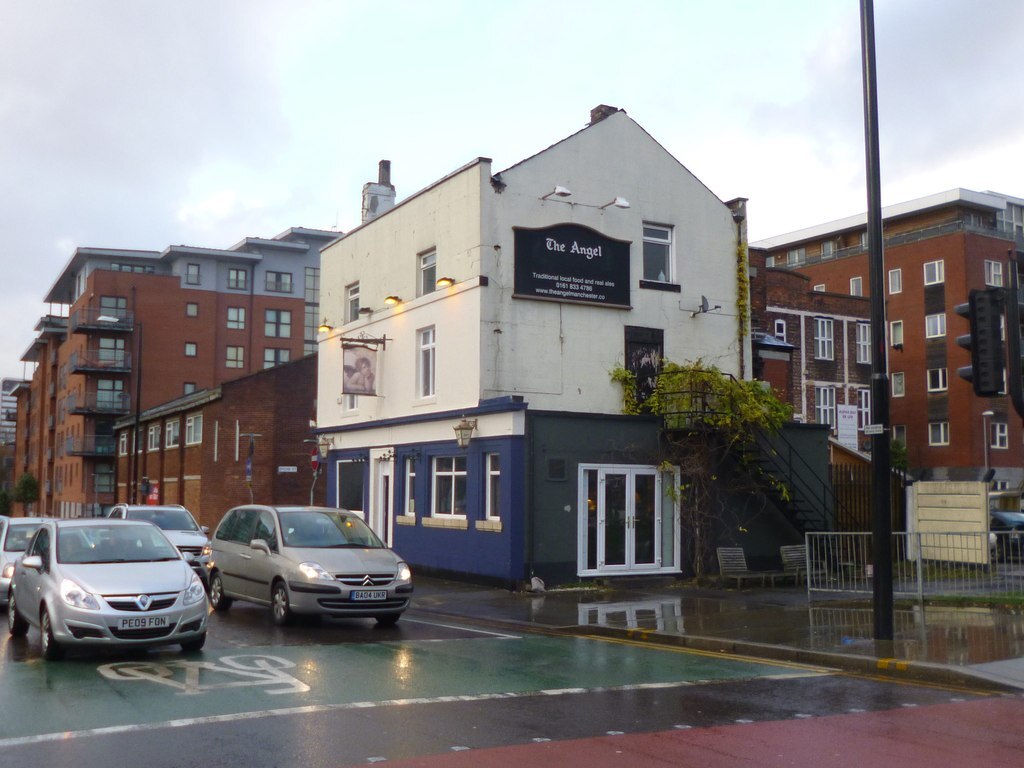 Exterior view of The Angel, Manchester