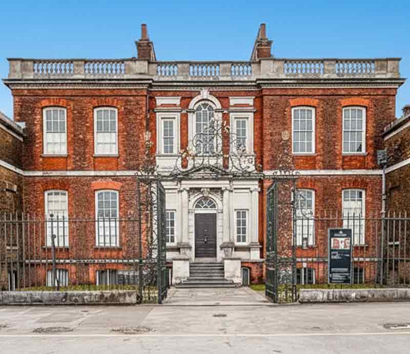 Brick-built Gergian villa.