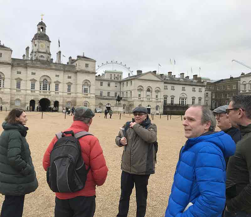 Rob Woodford guiding his guests.