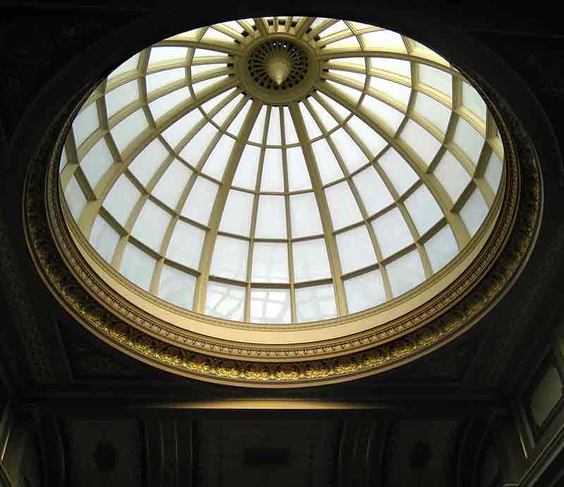 The gilt framework and glass from the interior.