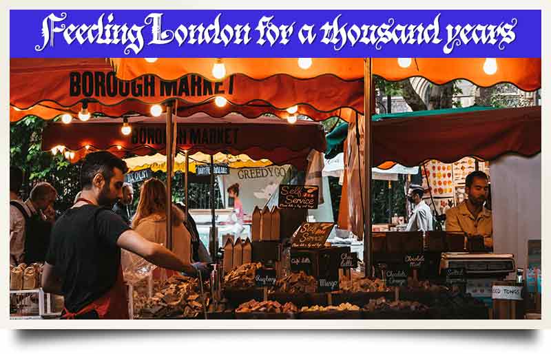 Street food vendor with caption 'Feeding London for a thousand years'.
